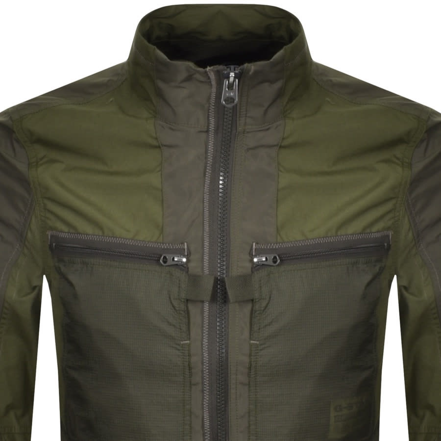 Alternative Image for ProductG Star Raw Fabric Mix Overshirt Khaki2
